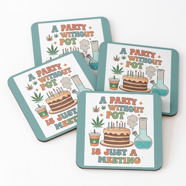 Item preview, Party Without Pot Is Just Meeting - Blue designed and sold by JLEmporium.