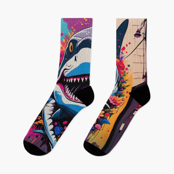 Item preview, The Shark, the jaws and the legend of the sea graffiti v3 designed and sold by Helios Be. Lavsh.
