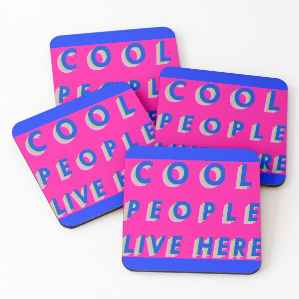 Item preview, COOL PEOPLE LIVE HERE designed and sold by JessKadavyArt.