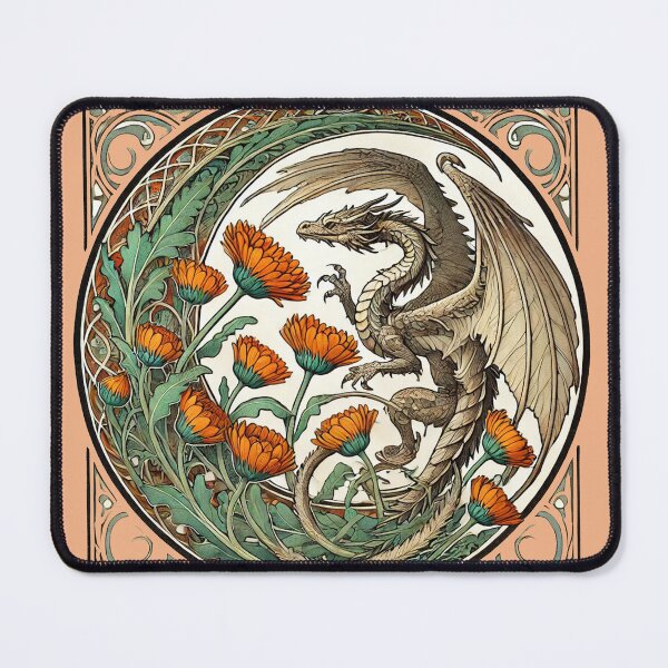 Item preview, Flower Dragon designed and sold by FrictionMaxxing.
