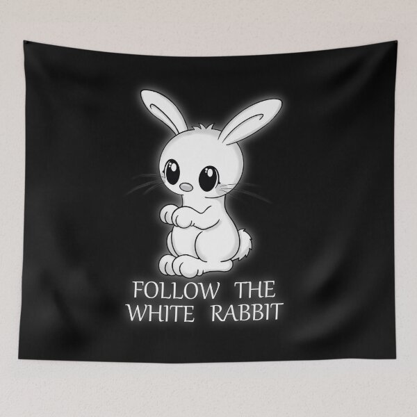 Item preview, follow the white rabbit cute bunny designed and sold by Pezi-Creation.