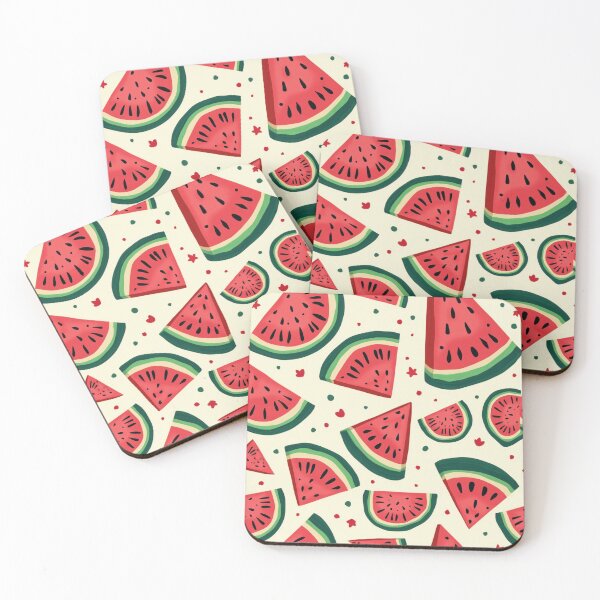 Item preview, Watermelon Fruit Triangles Pattern Design designed and sold by BirdsnStuff.