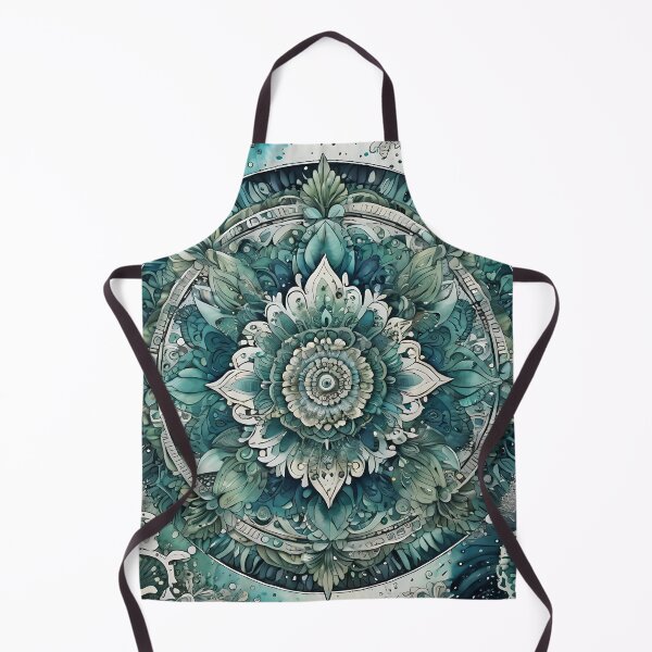 Item preview, Harmony in Turquoise: Ethereal Mandala Art designed and sold by MandalasShops.