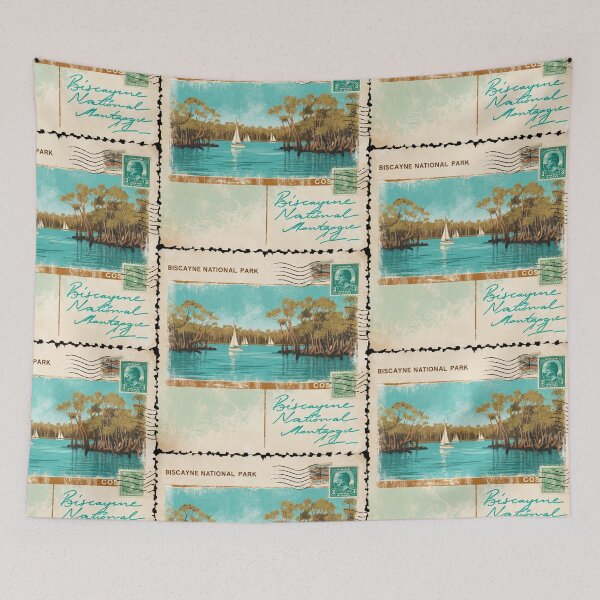 Item preview, Biscayne National Park Postcard Vintage Retro Travel designed and sold by TravelPostcardGems.