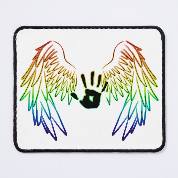 Item preview, Supernatural: Rainbow Angel Wings With Handprint designed and sold by Aryn-Singer.