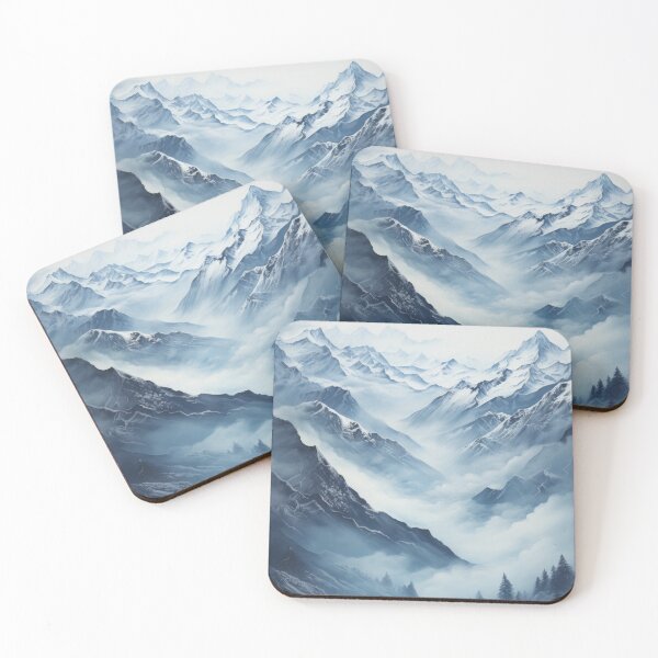 Item preview, Majestic high mountain view designed and sold by MiraCleAI.
