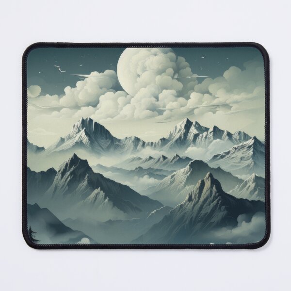 Item preview, Majestic high mountain view designed and sold by MiraCleAI.