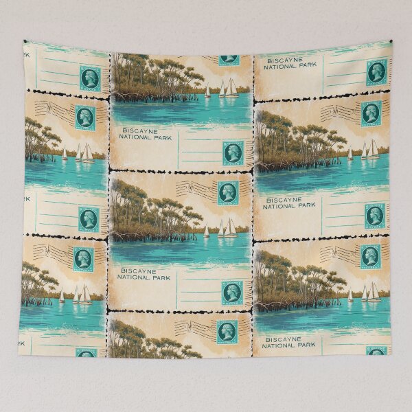 Item preview, Biscayne National Park Postcard Vintage Retro Travel designed and sold by TravelPostcardGems.