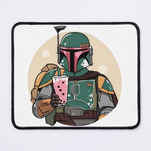 Item preview, Boba Fett having boba tea designed and sold by mandaloryan.