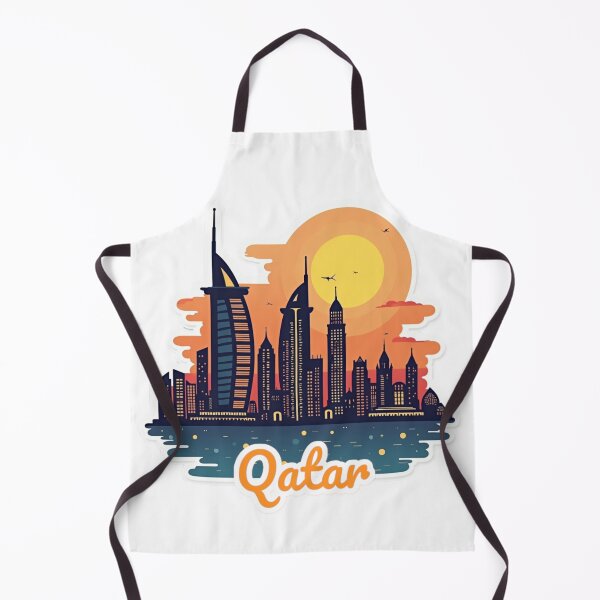 Item preview, Qatar Skyline of City designed and sold by ArtfullyRooted.