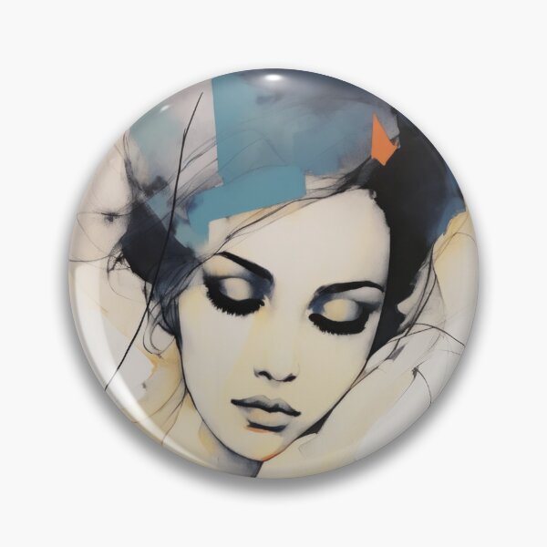 Item preview, Woman portrait drawing designed and sold by MiraCleAI.