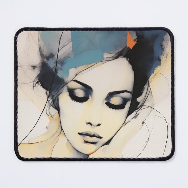 Item preview, Woman portrait drawing designed and sold by MiraCleAI.