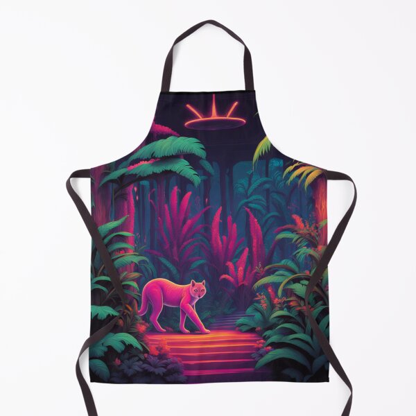 Item preview, Neon Jungle Theme Pattern designed and sold by BirdsnStuff.