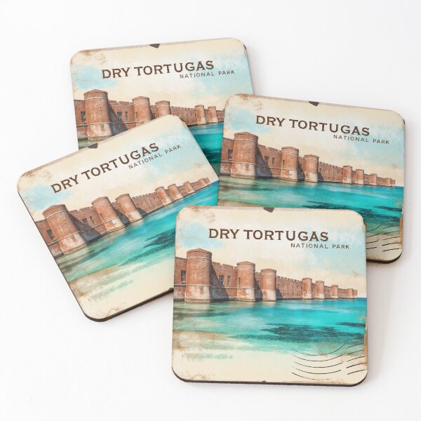 Item preview, Dry Tortugas National Park Postcard Vintage Retro Travel designed and sold by TravelPostcardGems.