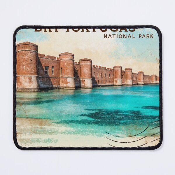 Item preview, Dry Tortugas National Park Postcard Vintage Retro Travel designed and sold by TravelPostcardGems.