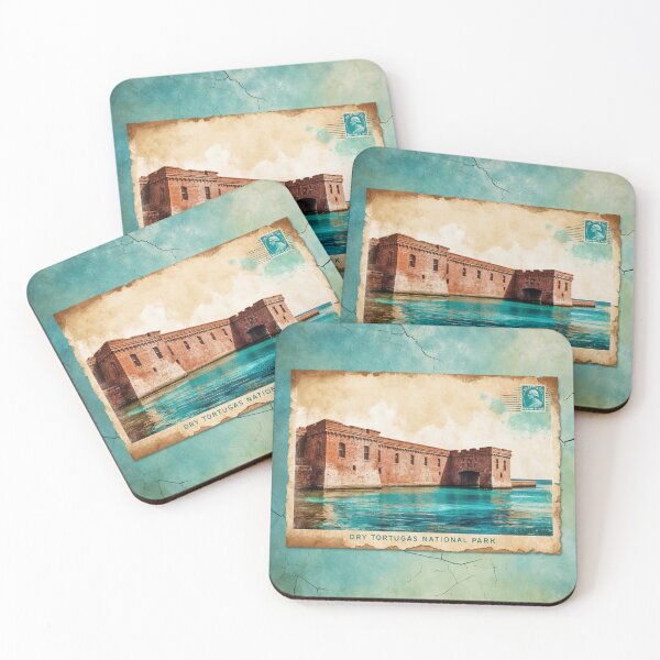 Item preview, Dry Tortugas National Park Postcard Vintage Retro Travel designed and sold by TravelPostcardGems.