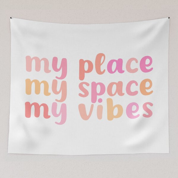 Item preview, My place, My space, My vibes | Home sweet home | Quote designed and sold by RedCircleArt.