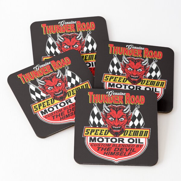 Item preview, Nostalgic Thunder Road Speed Demon Motor Oil Car Design designed and sold by thet-shirtman.