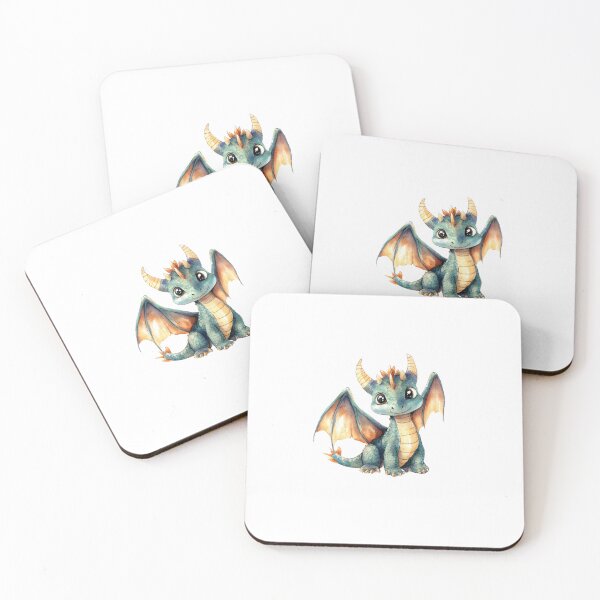 Item preview, cute little dragon sitting and smiling designed and sold by GinnyGi.