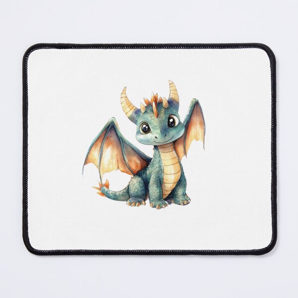 Item preview, cute little dragon sitting and smiling designed and sold by GinnyGi.