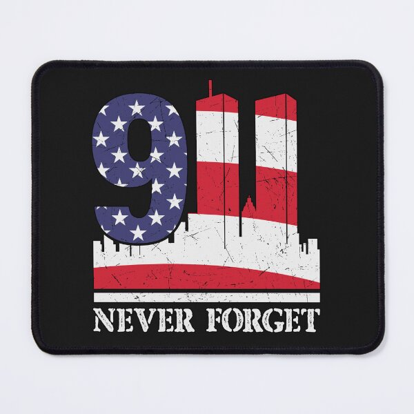 Item preview, 9-11 Memorial with Twin Towers and "Never Forget" designed and sold by AmericaFreedom.