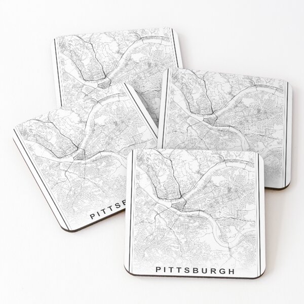 Item preview, Pittsburgh City Map designed and sold by SHAMPAIN-ART-CO.
