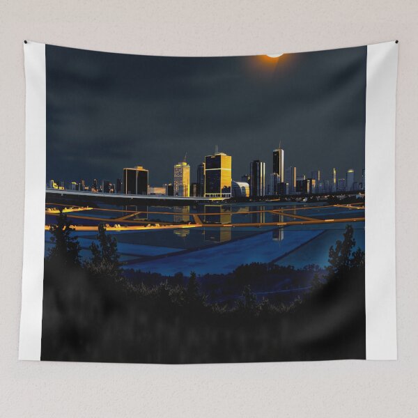 Item preview, Nostalgic Nightscapes: Bridging Eras designed and sold by PanoramaPrints.