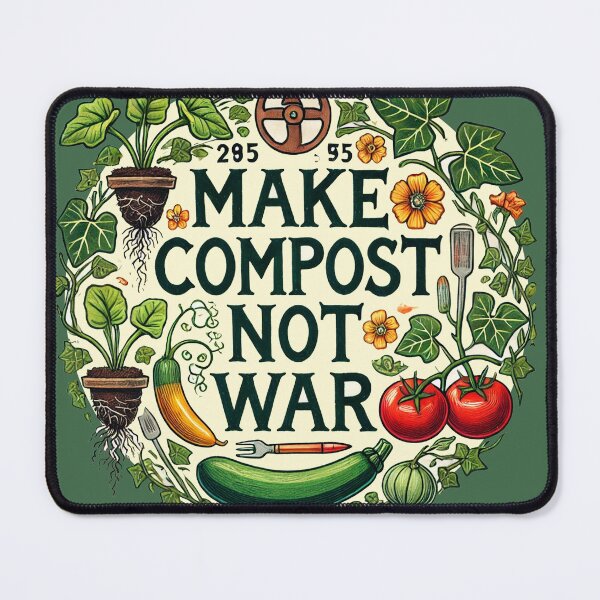 Item preview, Make compost not War designed and sold by FrictionMaxxing.