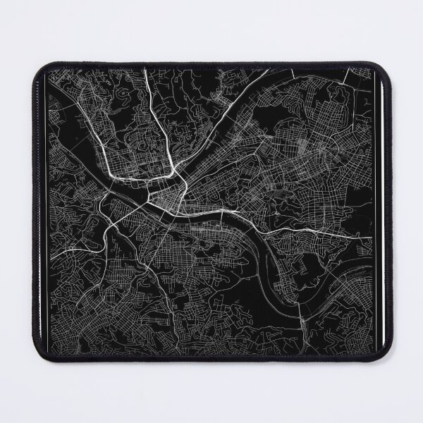 Aperçu de l'œuvre Carte de la ville de Pittsburgh créée et vendue par SHAMPAIN-ART-CO.