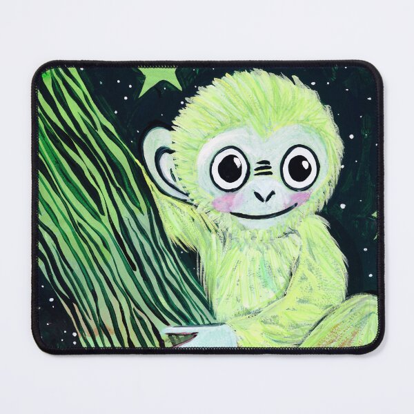 Item preview, Green Monkey Under the Stars - Whimsical Jungle Night by Jemma Jamie Skidmore designed and sold by Jemma Jamie Skidmore.