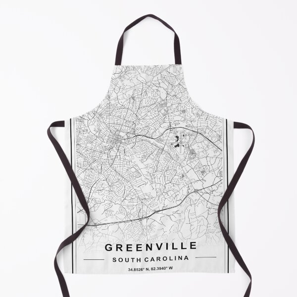Item preview, Greenville City Map designed and sold by SHAMPAIN-ART-CO.