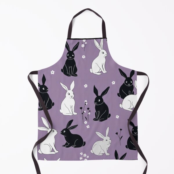 Item preview, Purple and Black Bunny Rabbit Pattern designed and sold by BirdsnStuff.
