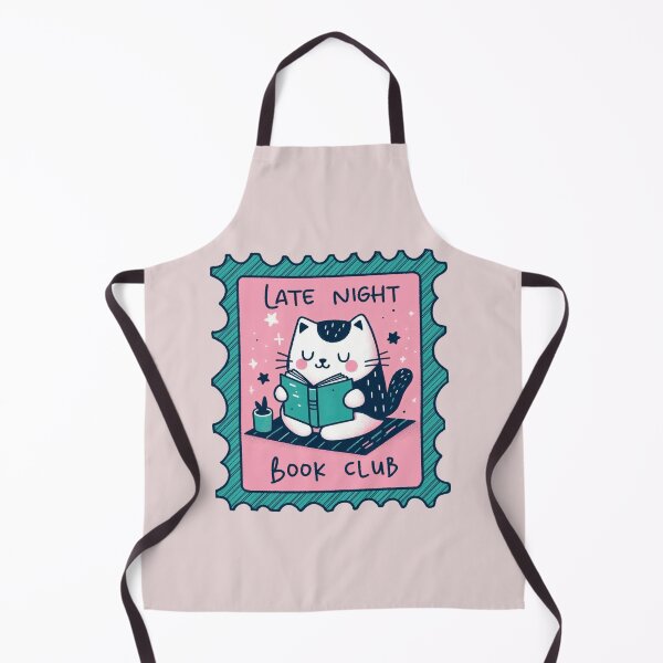 Item preview, Late Night Book Club Cat designed and sold by SnugbugStudios.