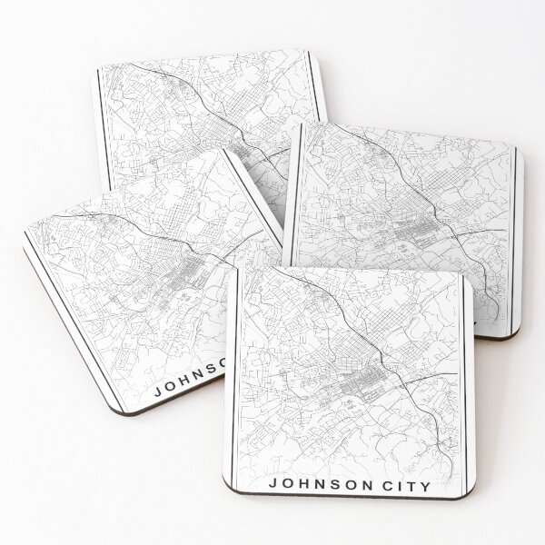 Item preview, Johnson City Map designed and sold by SHAMPAIN-ART-CO.