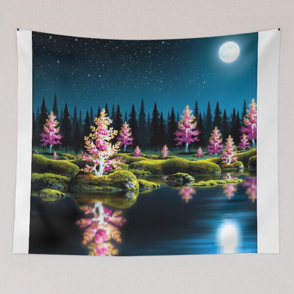 Item preview, Glitched Starry Night: Elara's Harmony designed and sold by PanoramaPrints.