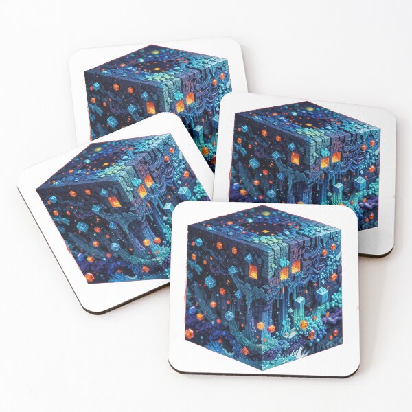 Item preview, Blues Cube Gems Pixels designed and sold by MoonsideGallery.