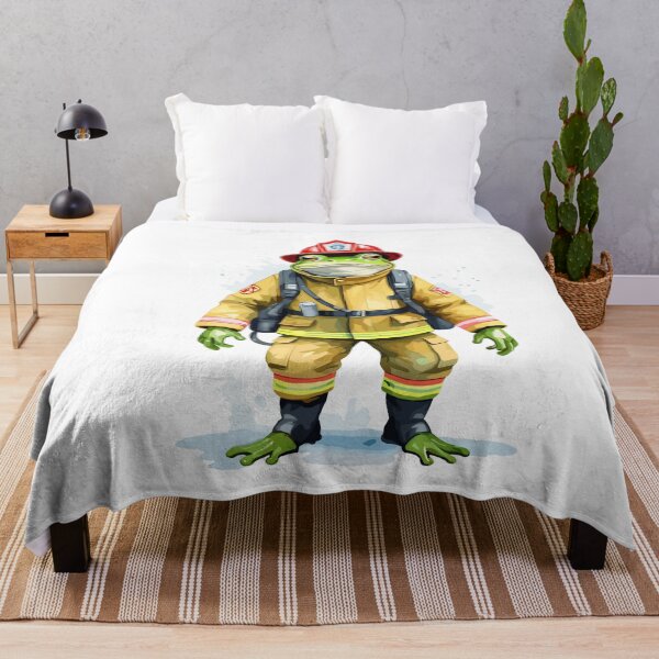 Item preview, Watercolor Toad Firefighter designed and sold by MaateoDesign.