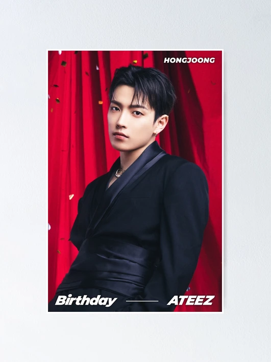 タレントカード ATEEZ SEASON'S GREETING HONGJOONG Photo ATEEZ HONGJOONG Photocard Season's Greetings 2021 PC Photo