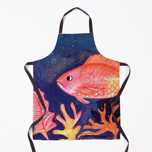 Item preview, Red Snapper fish in the Deep - Vibrant Ocean Art by Jemma Jamie Skidmor designed and sold by Jemma Jamie Skidmore.
