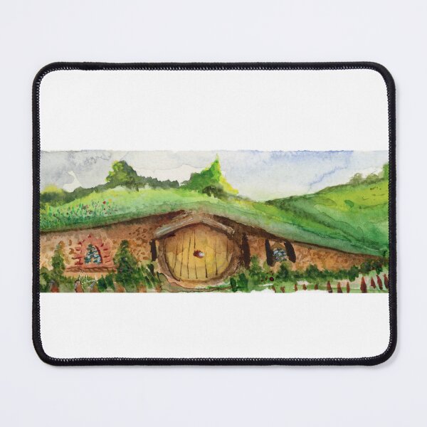 Item preview, The Shire, LOTR inspired Watercolor Print designed and sold by SchmeckStudio.