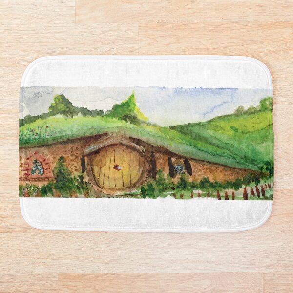 Item preview, The Shire, LOTR inspired Watercolor Print designed and sold by SchmeckStudio.
