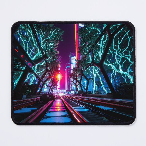 Item preview, Midnight Rail: Cybernetic Serenade designed and sold by PanoramaPrints.
