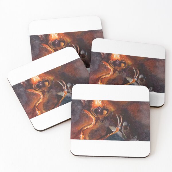 Item preview, Gandalf vs the Balrog, LOTR Inspired Watercolor Print designed and sold by SchmeckStudio.