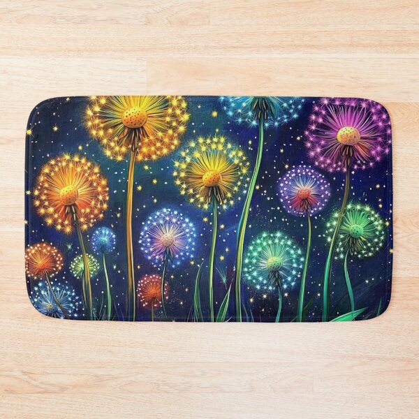 Item preview, Luminous Dandelions: Night Bloom designed and sold by Suzana Djordjevic.