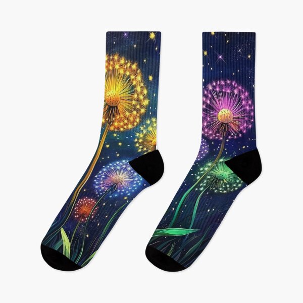 Item preview, Luminous Dandelions: Night Bloom designed and sold by Suzana Djordjevic.