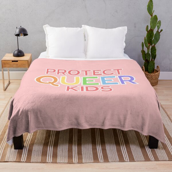 Item preview, Protect Queer Kids (pastel text) designed and sold by EmiMills.