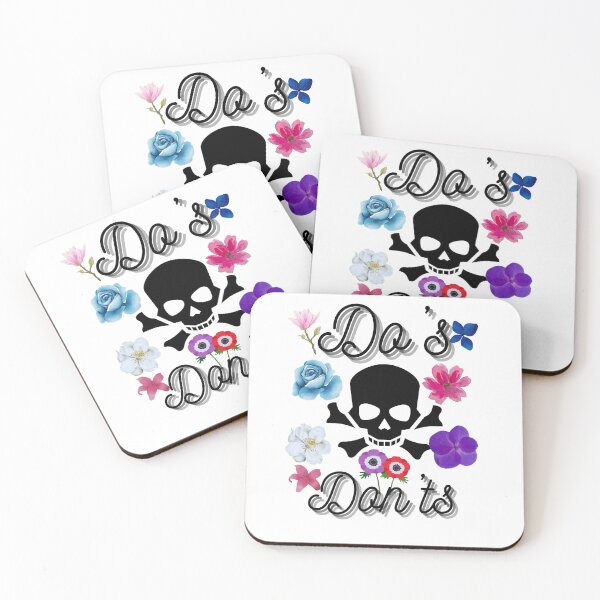 Item preview, Do's and Don'ts: skull and flowers designed and sold by maismauve.