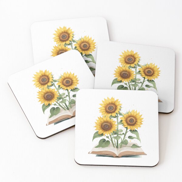 Item preview, Watercolor Sunflowers Growing From an Open Book designed and sold by MaateoDesign.