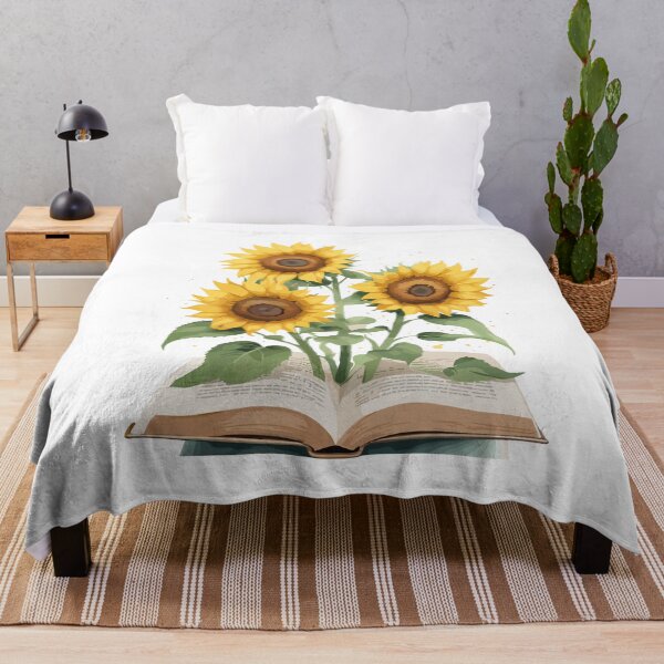 Item preview, Watercolor Sunflowers Growing From an Open Book designed and sold by MaateoDesign.