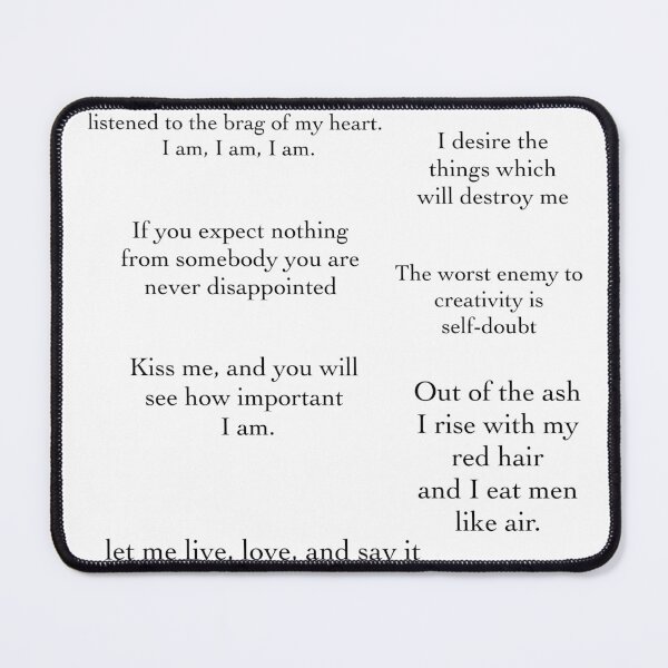 Item preview, Sylvia Plath quotes sticker pack 7 stickers designed and sold by y2k-tees.